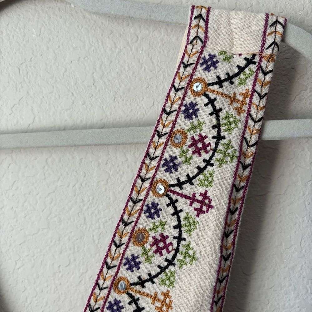 Free People Boho Embroidered Never Been Beige Mini Dress - Picture 5 of 14